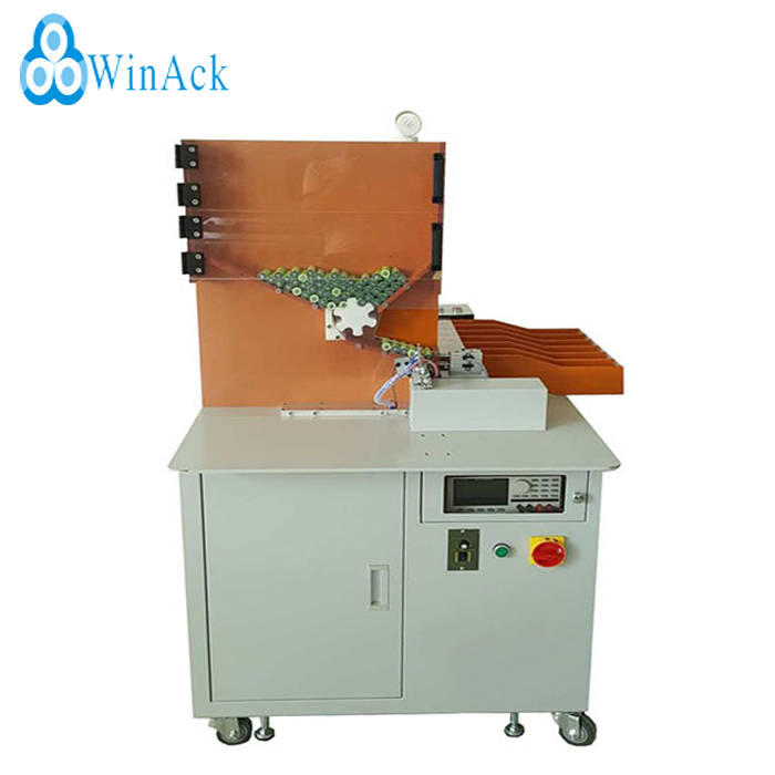 6 Channels Automatic Cylindrical Battery Sorter Sorting Testing Machine/ Selector for 18650 26650 32650 21700 Cell