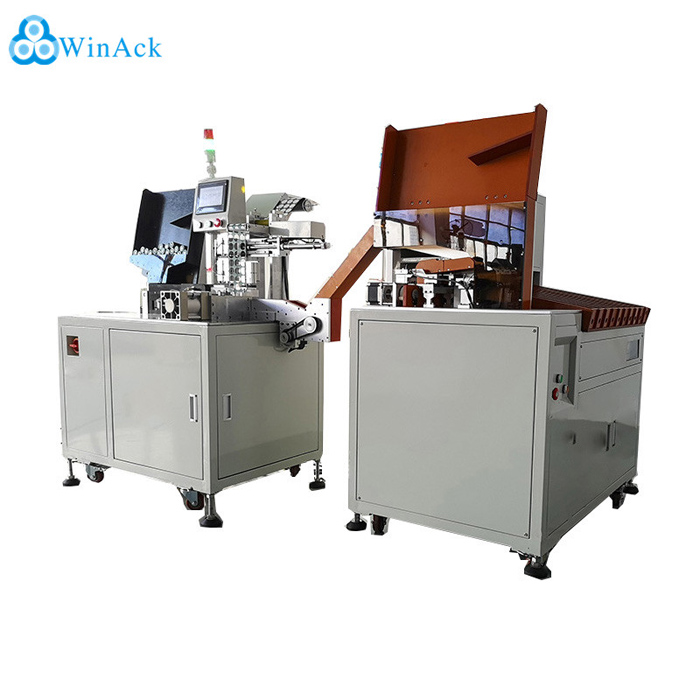 Battery Pack Making Machine 2 in 1 for 18650/21700/32650 Lithium Battery Cells Sorting and Insulation Paper Sticking